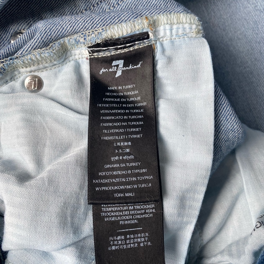 7 For All Mankind Women's Vintage Ultra High Rise Slim Kick Jeans Size 27 - Picture 14 of 15